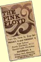 pink floyd web : historique annees 60